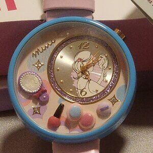 Mini Brand Handcrafted Watch - Beauty Theme with Pink Band